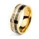 18K Gold Plated Roman Numeral Cubic Zirconia Ring for Women, Square CZ Gold Rings for Men, Spinner Silver Mens Rings Stainless Steel Size 5-13