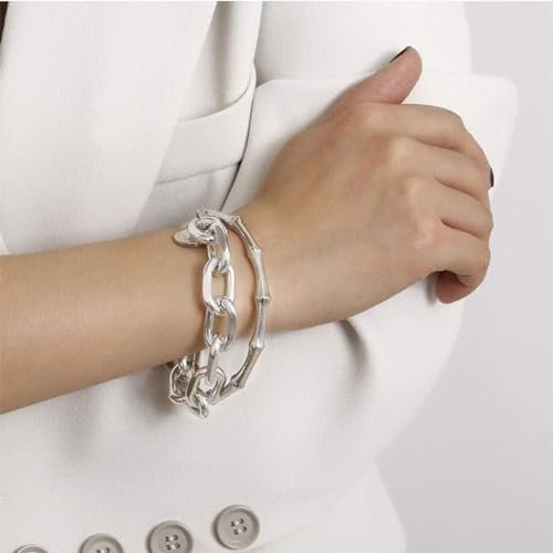 43 PCS Silver Jewelry Set for Women,Ball Dangle Hoop Earrings,Multi Layered Bracelets,Stackable Knuckle Rings,Adjustable Dainty Necklaces,Anniversary Valentine Fashion Trendy...