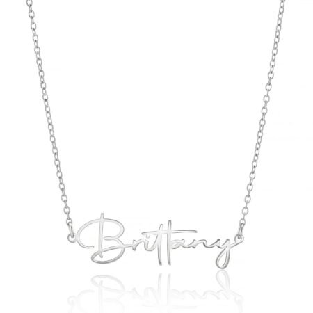 925 Sterling Silver Custom Name Necklace Personalized Name Plate Necklaces Customized Pendant Jewelry Gifts For Women