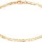 Barzel 18K Gold Plated Flat Marina Link Anklet for Women - Made In Brazil