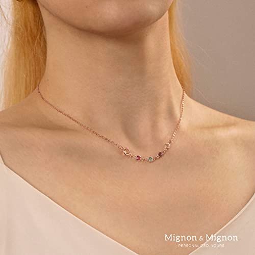 Birthstone Necklace For Women Mom Gift Mothers Day Jewelry Grandma Daughter Multiple Kids Personalized Multiple Custom Family Kids Birthday Handmade -BSN-MC