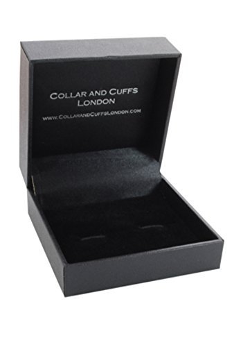 COLLAR AND CUFFS LONDON - HOCHWERTIGE Manschettenknöpfe mit Geschenk Box - Casino Token - Stilvolle Messing - Silberne Schwarze und Rote Farben - Kasino Spiel Poker Zocken Runde