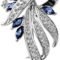 Created Crystal Brooch Fancy Vintage Style Flower Brooch Pin for Women, girls, ladies with Blue/Purple Created Crystal | Vintage Fashion | Brooches and Pins for Women | Ladies...