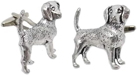 CUFFLINKS.DIRECT Beagle Dog Hunting Dog English Pewter Gift Cufflinks