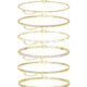 DEARMAY Gold Ankle Bracelets for Women Waterproof - Dainty 6Pcs 14K Gold Plated Anklets Layered Cuban Link Chain Herringbone Cute Anklets Set Pack Summer Beach Jewelry Gift for...