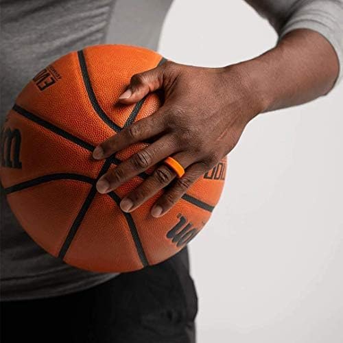 Enso Rings Bevel Classic Silicone Wedding Ring – Hypoallergenic Unisex Wedding Band – Comfortable Band for Active Lifestyle – 8mm Wide, 2.16mm Thick