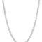 Fiusem 3.5mm Silver Tone/Black/14K Gold Plated Chains for Men, Mens Necklace Chains Stainless Steel Cuban Link Chain Necklace for Men, Mens Chain 16, 18, 20, 22, 24, 26, 28 Inch