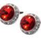 Große Manschettenknöpfe mit rubinroter Farbe Swarovski Crystals Mens Gift Manschettenknöpfe von CUFFLINKS DIRECT
