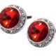 Große Manschettenknöpfe mit rubinroter Farbe Swarovski Crystals Mens Gift Manschettenknöpfe von CUFFLINKS DIRECT