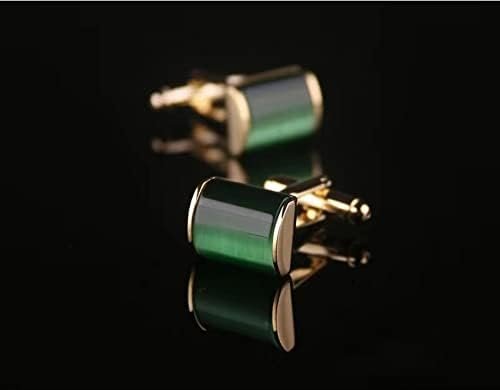 Hochwertige Smaragd Opal Manschettenknöpfe Gold grüne Manschettenknöpfe, Männer Hochzeit Manschettenknöpfe Mehrzweck