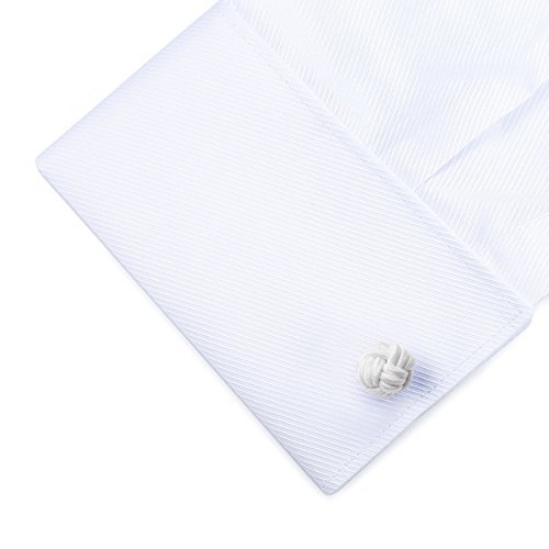 HONEY BEAR 5 Paar Herren/Damen Seide Stoff Knoten Seidenknoten Manschettenknöpfe Set,MEHRWEG