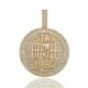 ICEDIAMOND 14K Gold Plated Stay Humble-Hustle Hard Encourage Pendant Necklace, Iced Out CZ Diamond Hip Hop Charm Jewelry for Men Women
