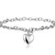 Jstyle Jewelry Women's Heart Charm Bracelets Stainless Steel Link Bracelet Birthday Gifts for Women Jewelry