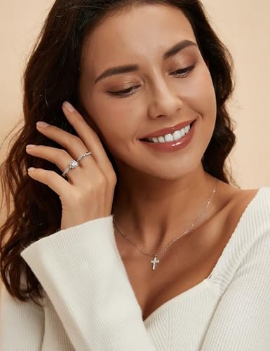 Mameloly 1.5ct Engagement Rings for Women Round Bridal Ring Sets Cubic Zirconia Wedding Band Twisting Infinity Pave Set Size 3-12
