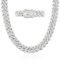 Mens Cuban Link Chain Miami Cuban Necklace 18K Gold Silver Chain Diamond Cut Chains For Men Women 14mm Iced Out Hip Hop Jewelry