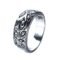 Men's Vintage Stainless Steel Engraved Eye of God Ring Black Gold Silver Tone