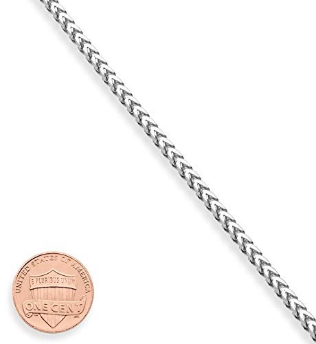 Miabella Solid 925 Sterling Silver Italian 2.5mm Franco Square Box Link Chain Bracelet for Men Women, Made in Italy