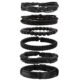 MILAKOO 6 Pcs Punk Braided Leather Bracelets for Men Women Cuff Wrap Wristbands Adjustable