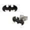 Officially Licensed Hypoallergenic DC Comics Batman "The Dark Knight" Cut Stainless Steel Stud Earrings, Unisex, One Size