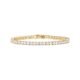 PAVOI 14K Gold Plated 3mm Cubic Zirconia Classic Tennis Bracelet | Gold Bracelets for Women | Size 6.5-7.5 Inch