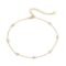 PAVOI 14K Gold Plated Charm Link Chain Anklets for Women | Dainty Cubic Zirconia Boho Dot Evil Eye Star Station Solitaire Pearl Beaded Festival Adjustable Gold Anklets