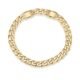 PAVOI 14K Gold Plated Chunky Curb Chain Anklet for Women | Lightweight Flat Curb Link Chain Anklets