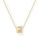 PAVOI 14K Gold Plated Cubic Zirconia Rondelle Pendant Necklace for Women | Two-Toned Dainty CZ Necklaces