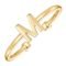 PAVOI 14K Gold Plated Initial Adjustable Ring | Womens Initial Ring | Fasion Ring Women
