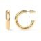 PAVOI 14K Gold Plated Lightweight Chunky Open Hoops for Women | Trendy Gold Hoop Earrings