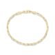 PAVOI 14K Gold Plated Paperclip/Curb/Figaro Chain Adjustable Bracelet for Women