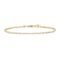 PAVOI 14K Gold Plated Tennis Anklets for Women | Tennis Ankle Bracelet for Women