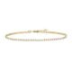 PAVOI 14K Gold Plated Tennis Anklets for Women | Tennis Ankle Bracelet for Women