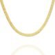 PAVOI Italian Solid 925 Sterling Silver, 22K Gold Plated Chain Necklaces | Snake, Square Box, Cable, Super Flex Curb, Miami Cuban and Rope Diamond-Cut Herringbone Necklace for...