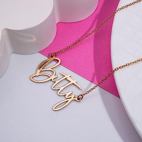 PicturesOnGold.com Custom Name Necklace For Women Personalized Name Necklace in Sterling Silver or Gold Necklace Personalized with any Name or Word