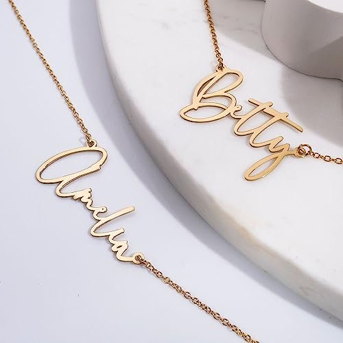PicturesOnGold.com Custom Name Necklace For Women Personalized Name Necklace in Sterling Silver or Gold Necklace Personalized with any Name or Word