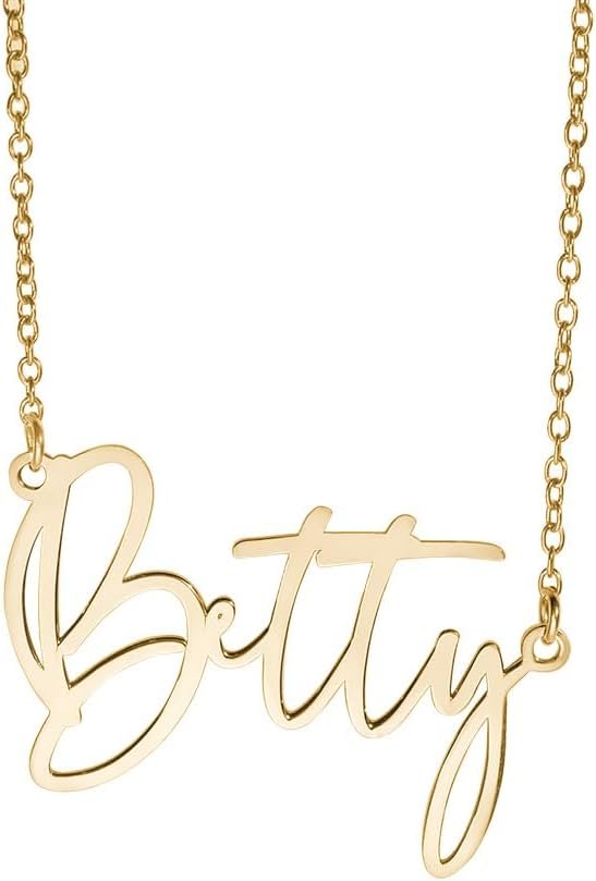 PicturesOnGold.com Custom Name Necklace For Women Personalized Name Necklace in Sterling Silver or Gold Necklace Personalized with any Name or Word