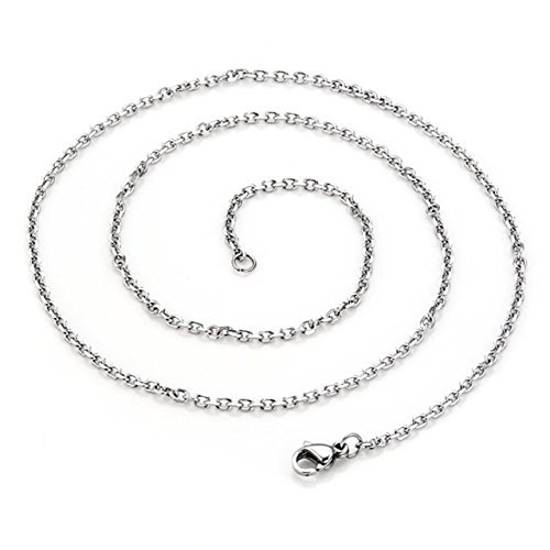 PiercingJ 4 Side Engraving Personalized Custom Message Name Bar Necklace Stainless Steel Pendant Chain for Men Women Valentine's Day Gift Box