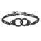 PROSTEEL Trendy Handcuffs Design/Customize Words Ankle Bracelet For Women, 316L Stainless Steel Anklets Silver/Gold/Black Tone, Hypoallergenic, Come with Box