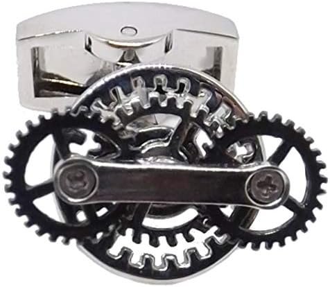 Rad, Zahnrad, Kogge, Mechanischer beweglicher Mann Geschenk Manschettenknöpfe von CUFFLINKS DIRECT