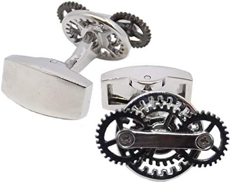 Rad, Zahnrad, Kogge, Mechanischer beweglicher Mann Geschenk Manschettenknöpfe von CUFFLINKS DIRECT