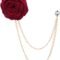 Rose Flower Brooch Pin Wedding Brooches for Men