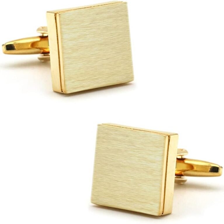 S&W Wedding Cufflinks for Men Cuffs with Gift Box Business for Tuxedo Shirts