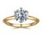 SMILEST 2ct Moissanite Rings for Women, Round D Color VVS1 Clarity Lab Created Diamond Ring 18K White Yellow Rose Gold Vermeil 6 Claw Knife Edge Classic Solitaire Moissanite...
