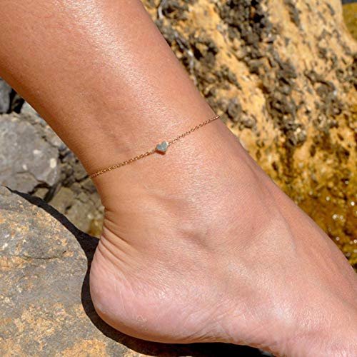 Starain 12pcs Women's Charm Anklet Set Gold Multilayer Adjustable Ankle Bracelets Boho Beach Foot Anklet for Women