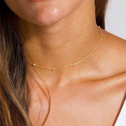 Yoosteel Layered Initial Necklaces for Women Trendy, 14K Gold Plated Letter A-Z Pendant Necklace Tiny Initial Necklace Personalized Monogram Layered Gold Initial Necklaces for...